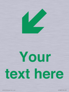 Custom Safe Condition inverse: Green Down left right arrow